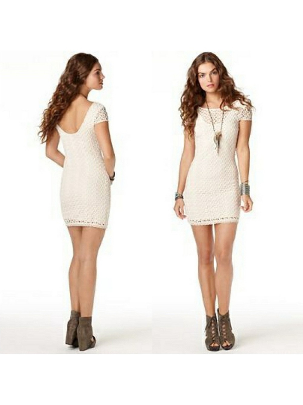 Free People Gypsy Lace Cap Sleeve Dress
